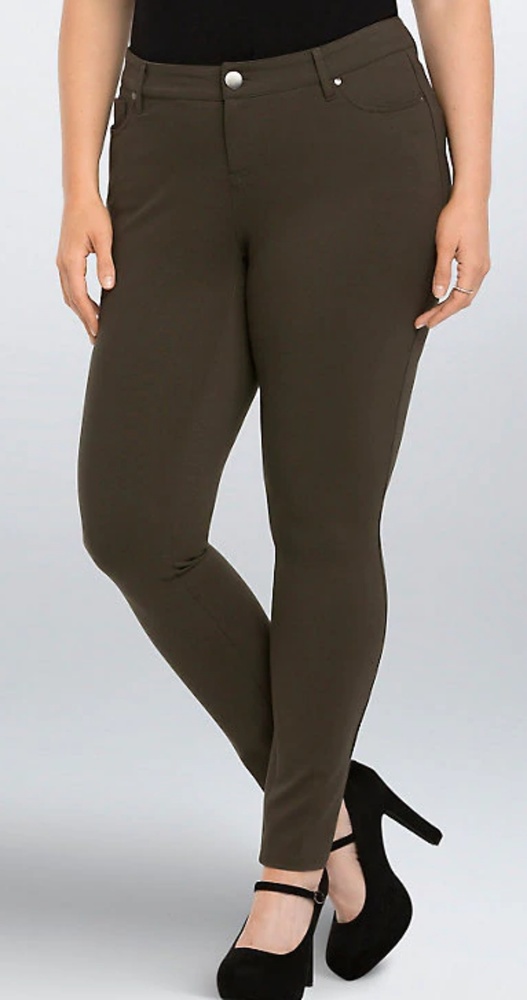 BNWT All-Nighter Skinny Ponte Pants in Olive